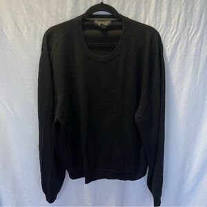 Bloomingdale's The Men's Store Extra Fine Merino Wool Sweater Men's XXL Black